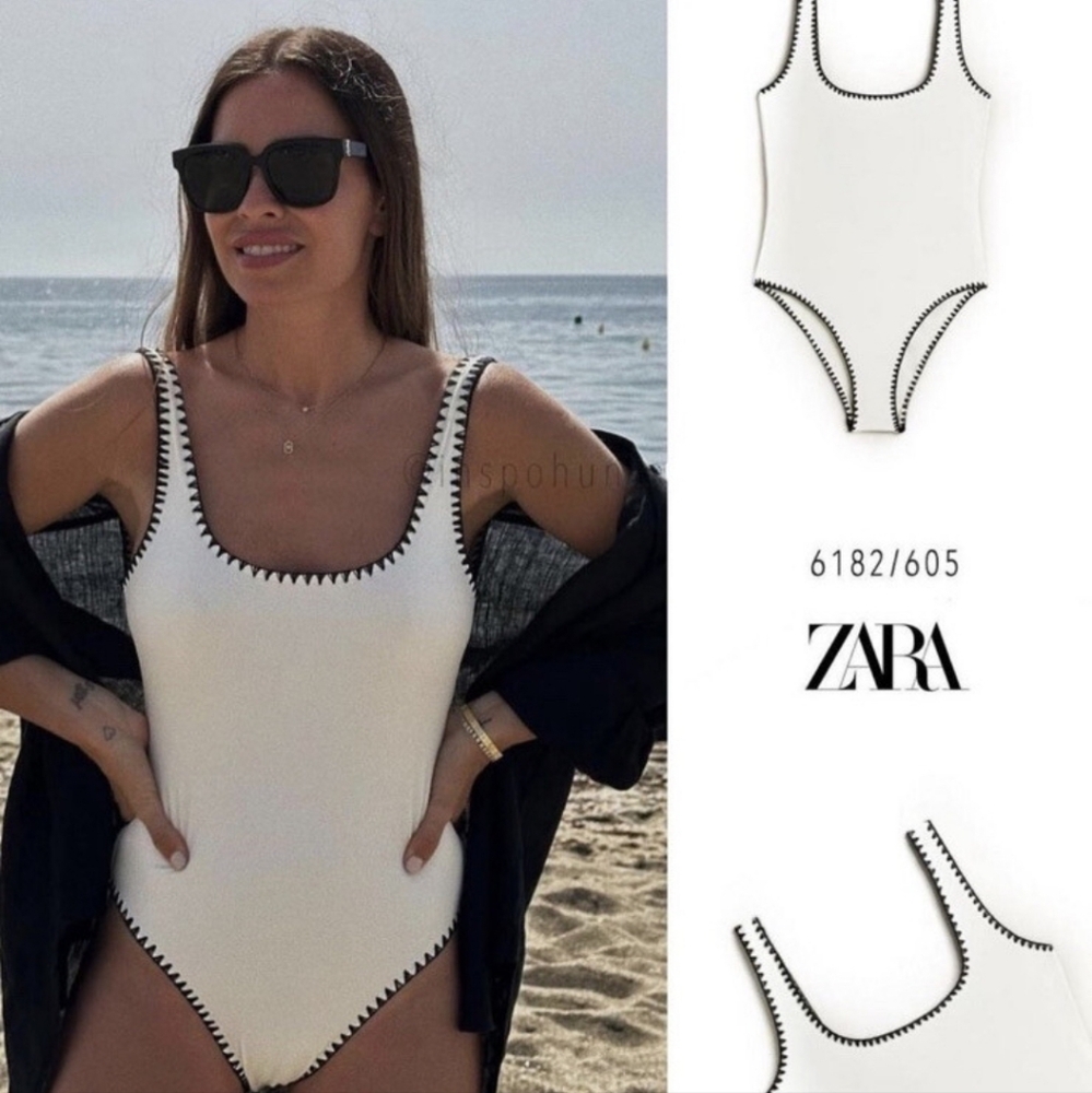 Zara Home 6182/605 cream black swimsuit L